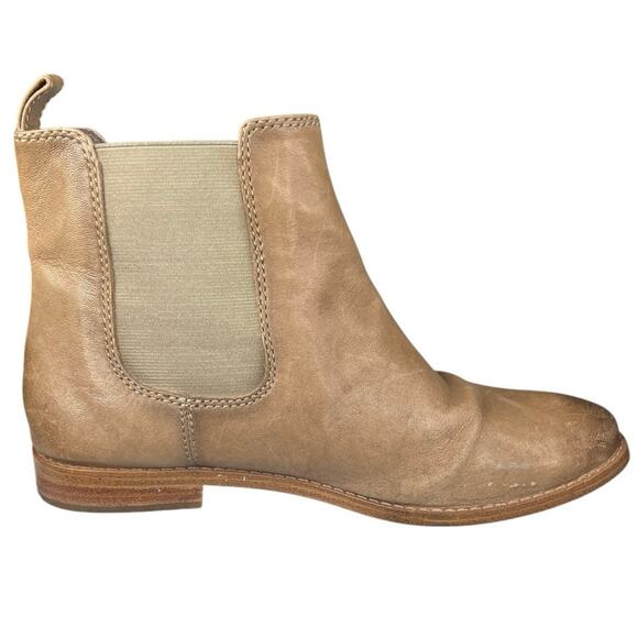 Frye Women’s Anna Tan Leather Chelsea Boot Size US 7.5 - Picture 3 of 11